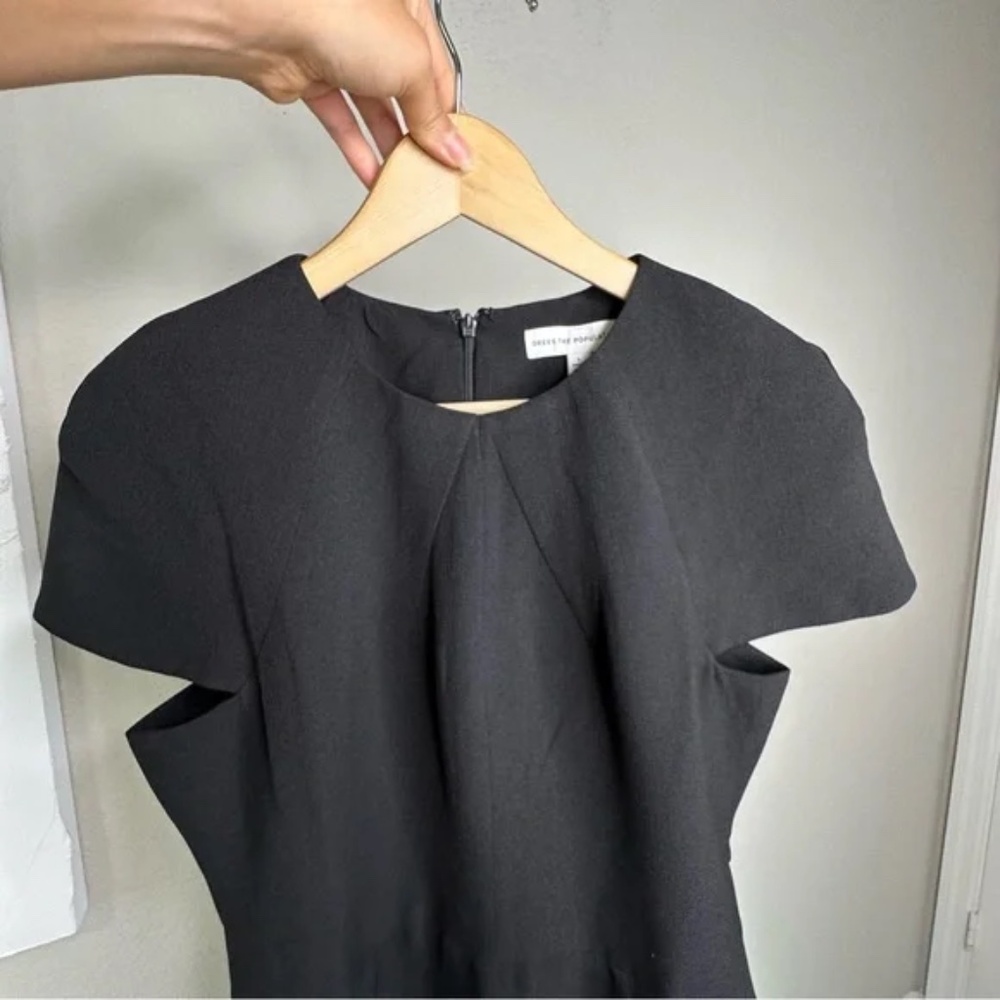 Dress the population Lainey Black Sheath Midi Dress - Picture 7 of 15